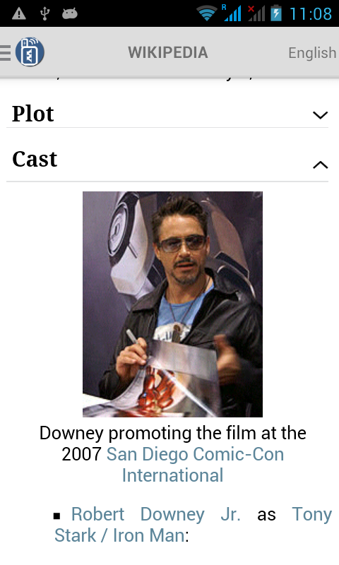 Full article for Ironman movie